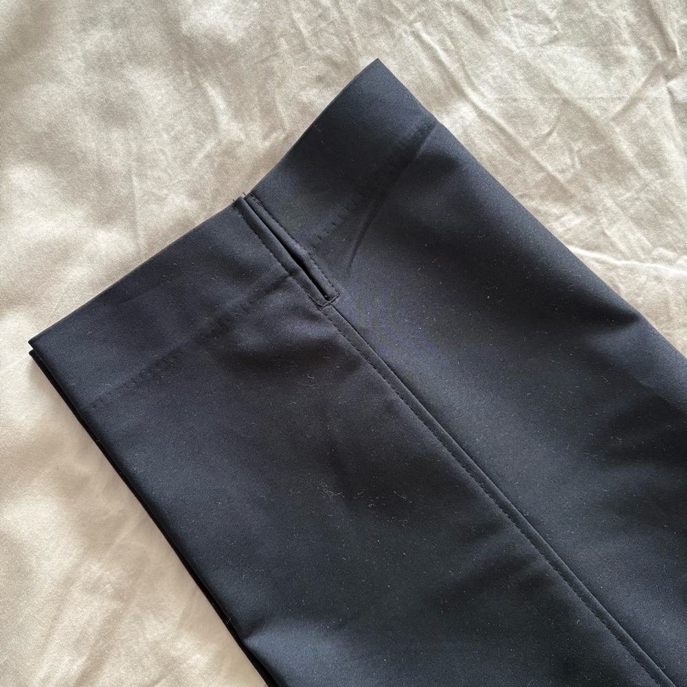 H&M Crease Front Mid Rise Black Trousers Pants Size US 14 NWT‎ - Picture 8 of 10